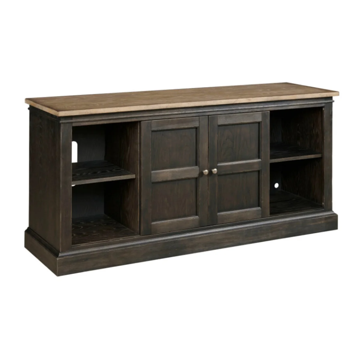 Hancock 76″ Entertainment Console Entertainment Stands black 4