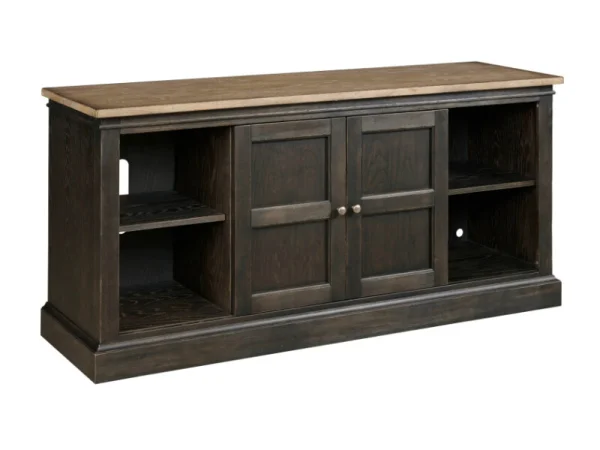 Hancock 76″ Entertainment Console Entertainment Stands black