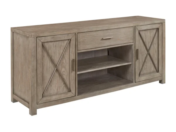 West End Entertainment Console Entertainment Stands black