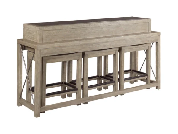 West End Bar Console With Three Stools Bar Furniture Bar Furniture