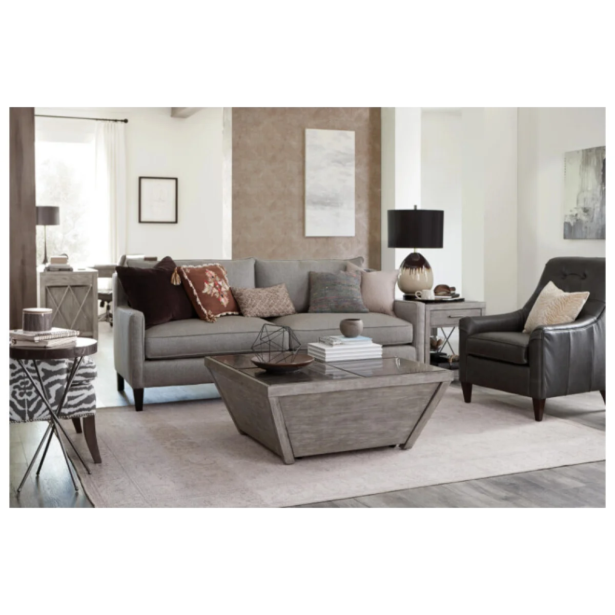 West End Square Coffee Table Cocktail & Coffee Tables Brown 6