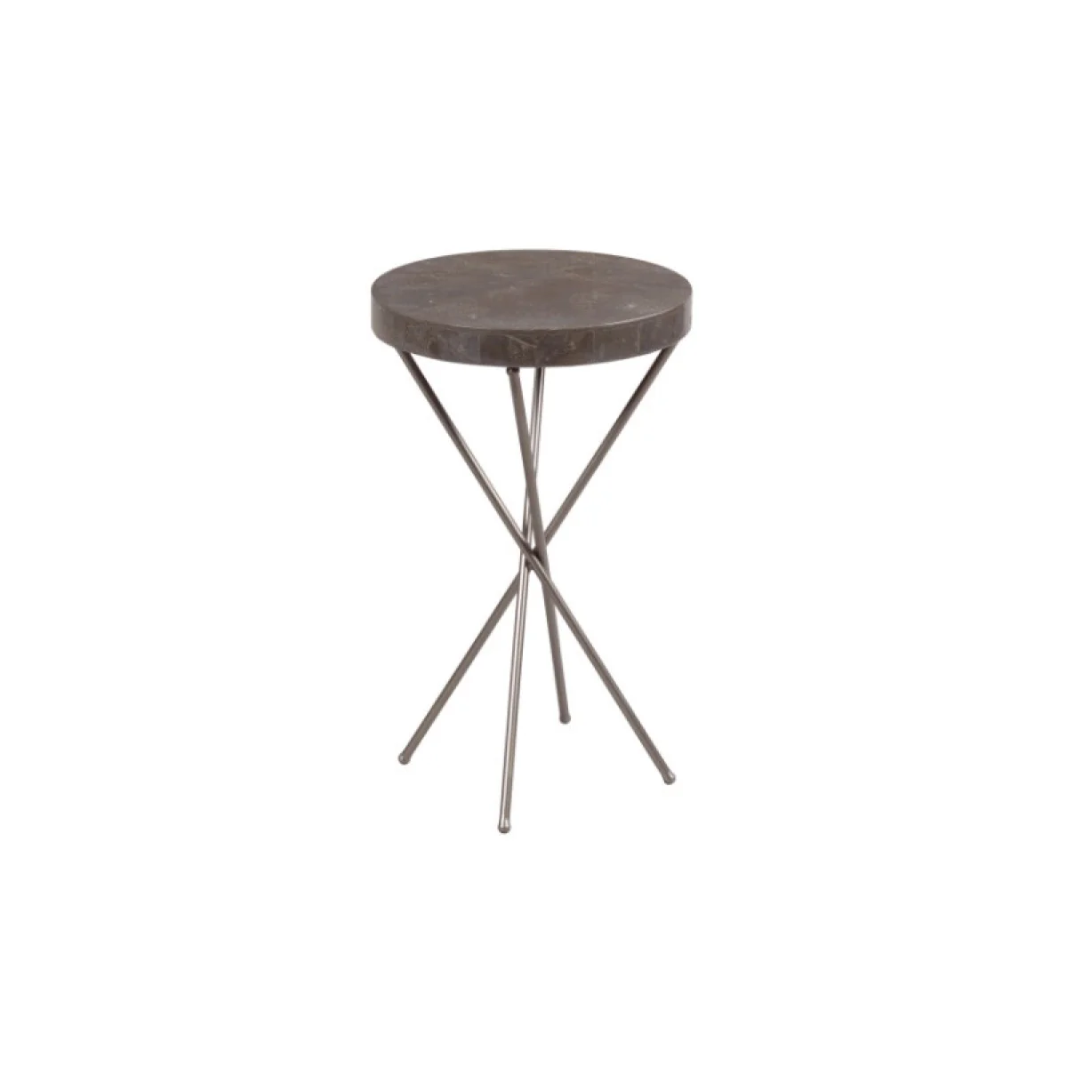 West End Round Chairside Table Chairside Tables Brown 4