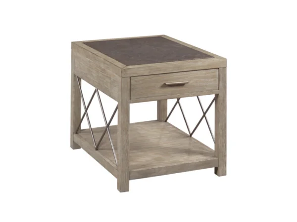 West End Rectangular Drawer End Table End tables Brown