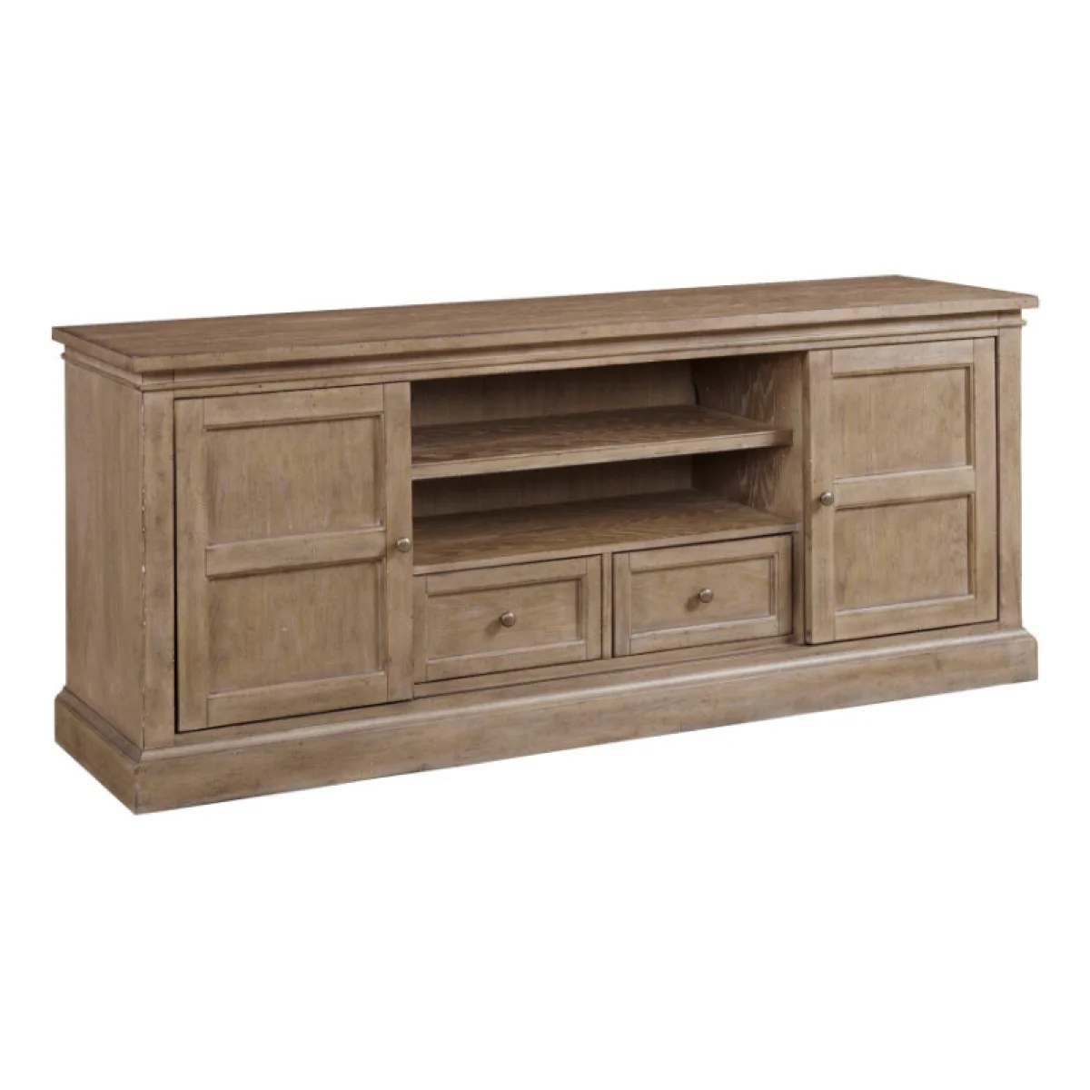 Donelson 76″ Entertainment Console Entertainment Stands black 4