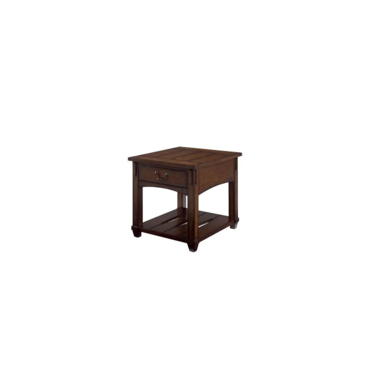 Tacoma Rectangular Drawer End Table End tables Brown 4