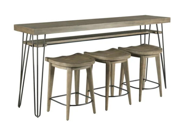 Sanbern Bar Console With Three Stools Bar Furniture Bar Furniture
