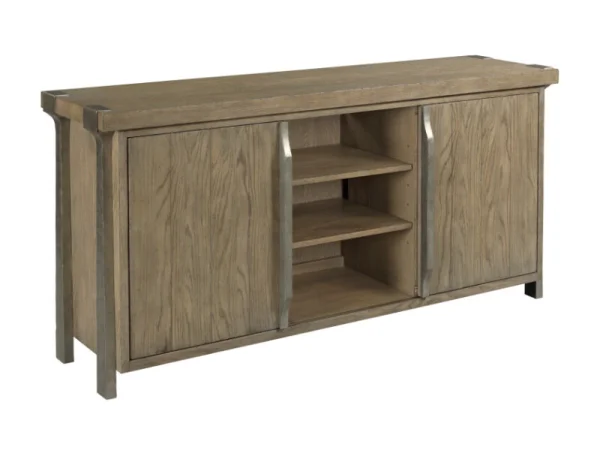 Timber Forge Entertainment Console Entertainment Stands black