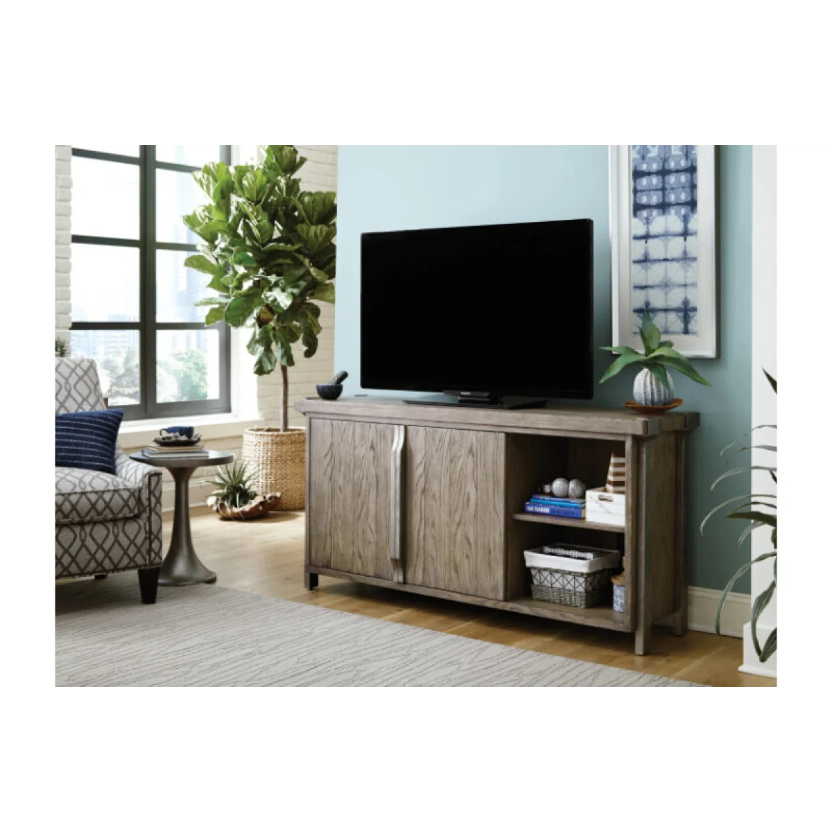 Timber Forge Entertainment Console Entertainment Stands black 7