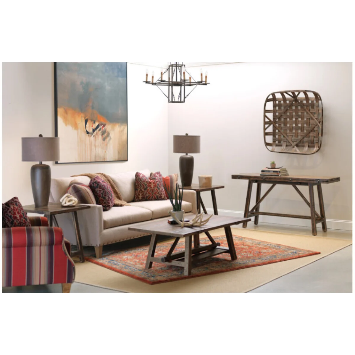 Tamarack Rectangular Coffee Table Cocktail & Coffee Tables Brown 6