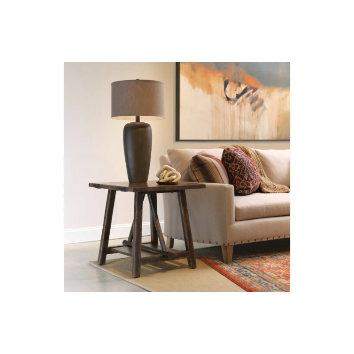 Tamarack Rectangular End Table End tables Brown 6