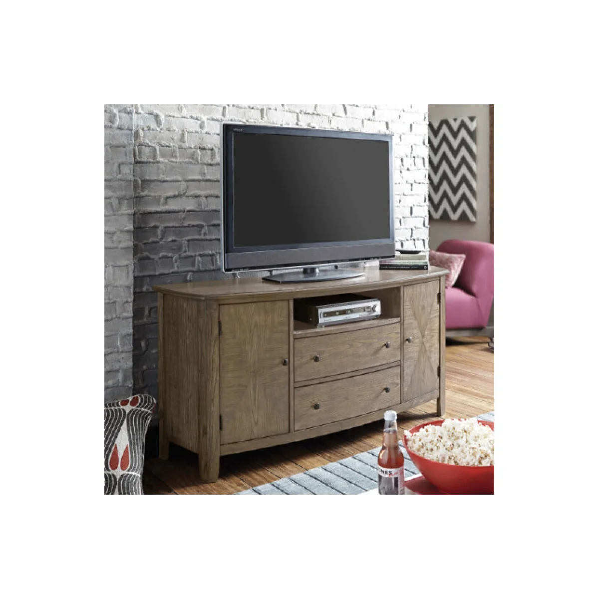 Primo Iii Entertainment Console Entertainment Stands Brown 6