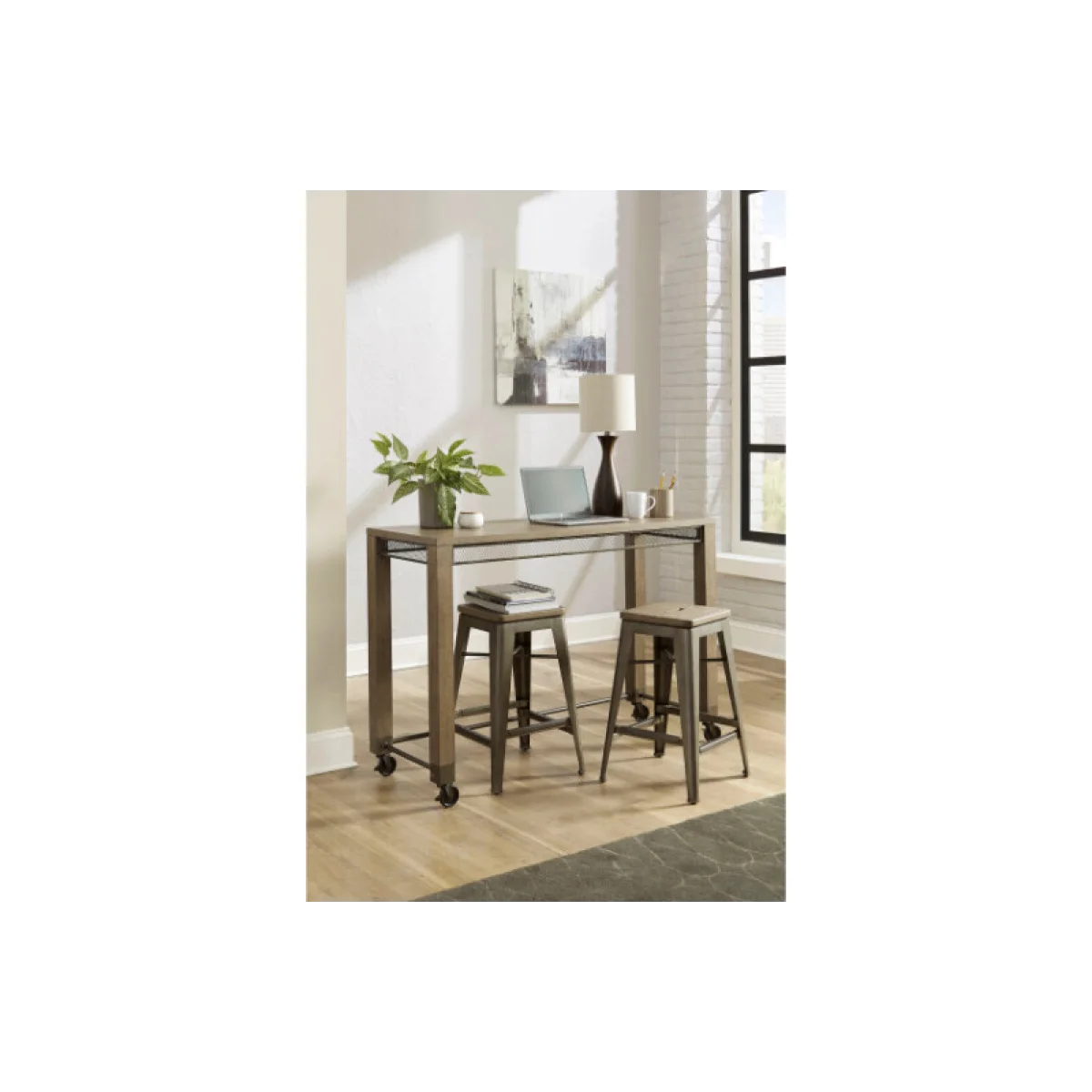 Maya Counter Console W/2 Stools Bar Furniture Bar Furniture 6