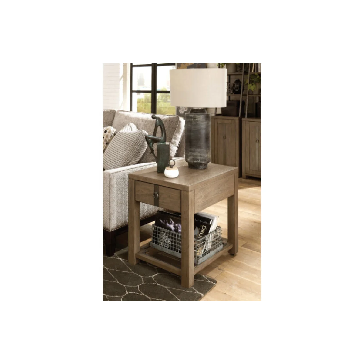 Drawer End Table End tables Brown 6