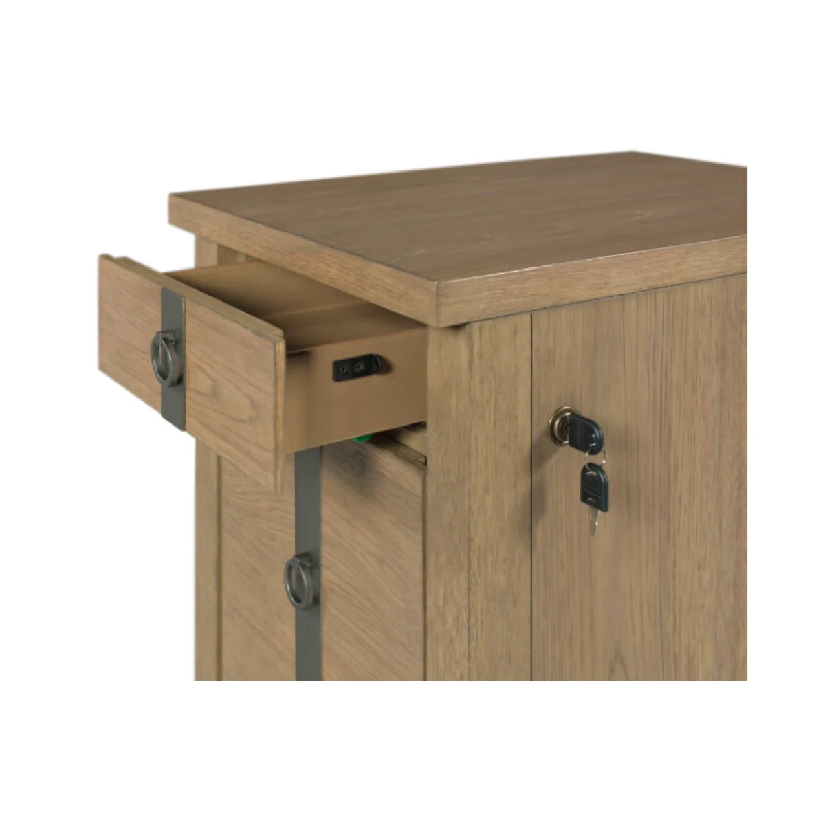 Maya File Cabinet Office Storage Brown 7