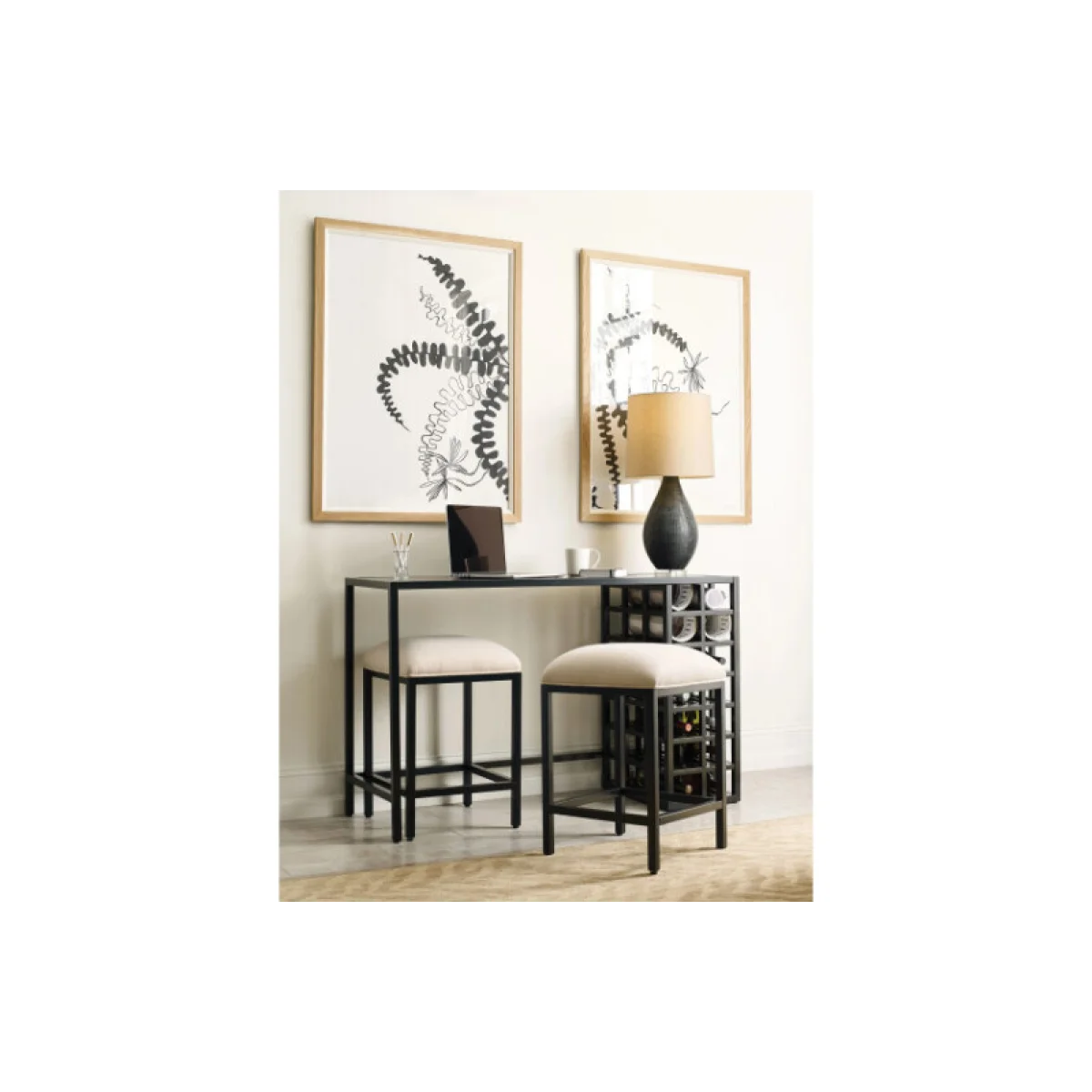 Mackintosh Wine Console Table W/2 Stools Bar Furniture Bar Furniture 7
