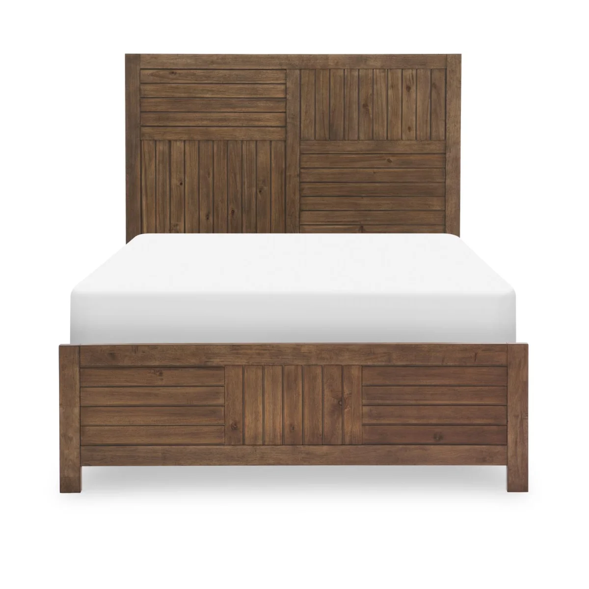 Complete Panel Bed, Full 4/6 Brown Finish Youth Beds Brown 7