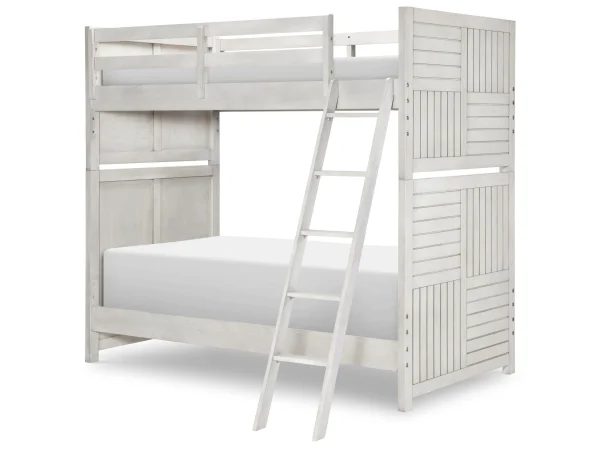 Complete Twin Over Twin Bunk Bed Stone Path Gray Finish Youth Beds Legacy Classic Furniture