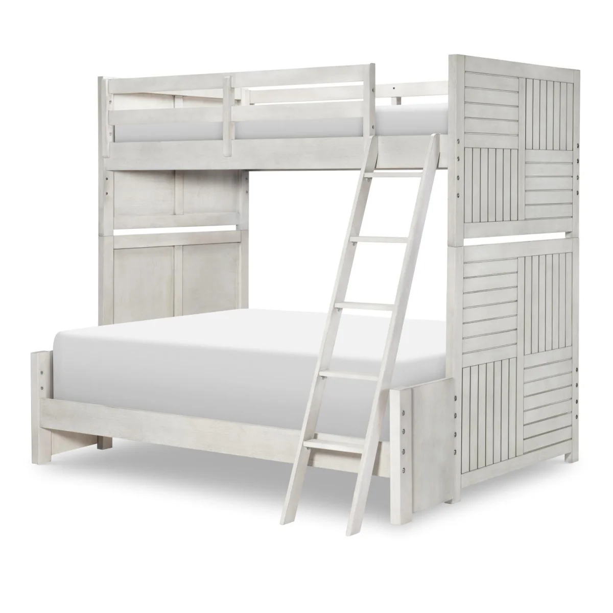 Complete Twin Over Full Bunk Bed Stone Path Gray Finish Youth Beds Legacy Classic Furniture 4