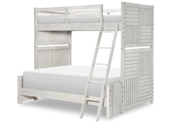 Complete Twin Over Full Bunk Bed Stone Path Gray Finish Youth Beds Legacy Classic Furniture