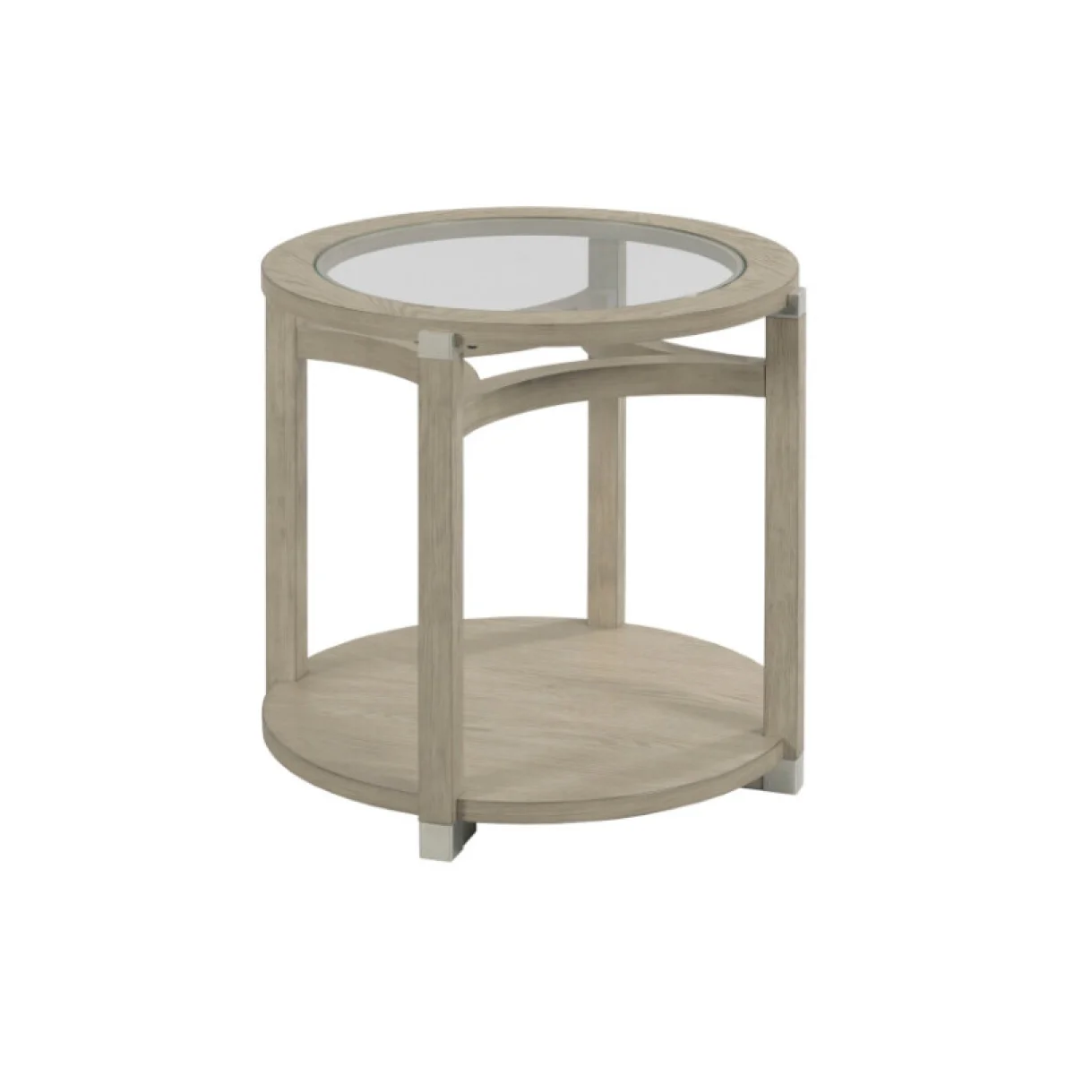 Solstice Round End Table End tables Cream 4