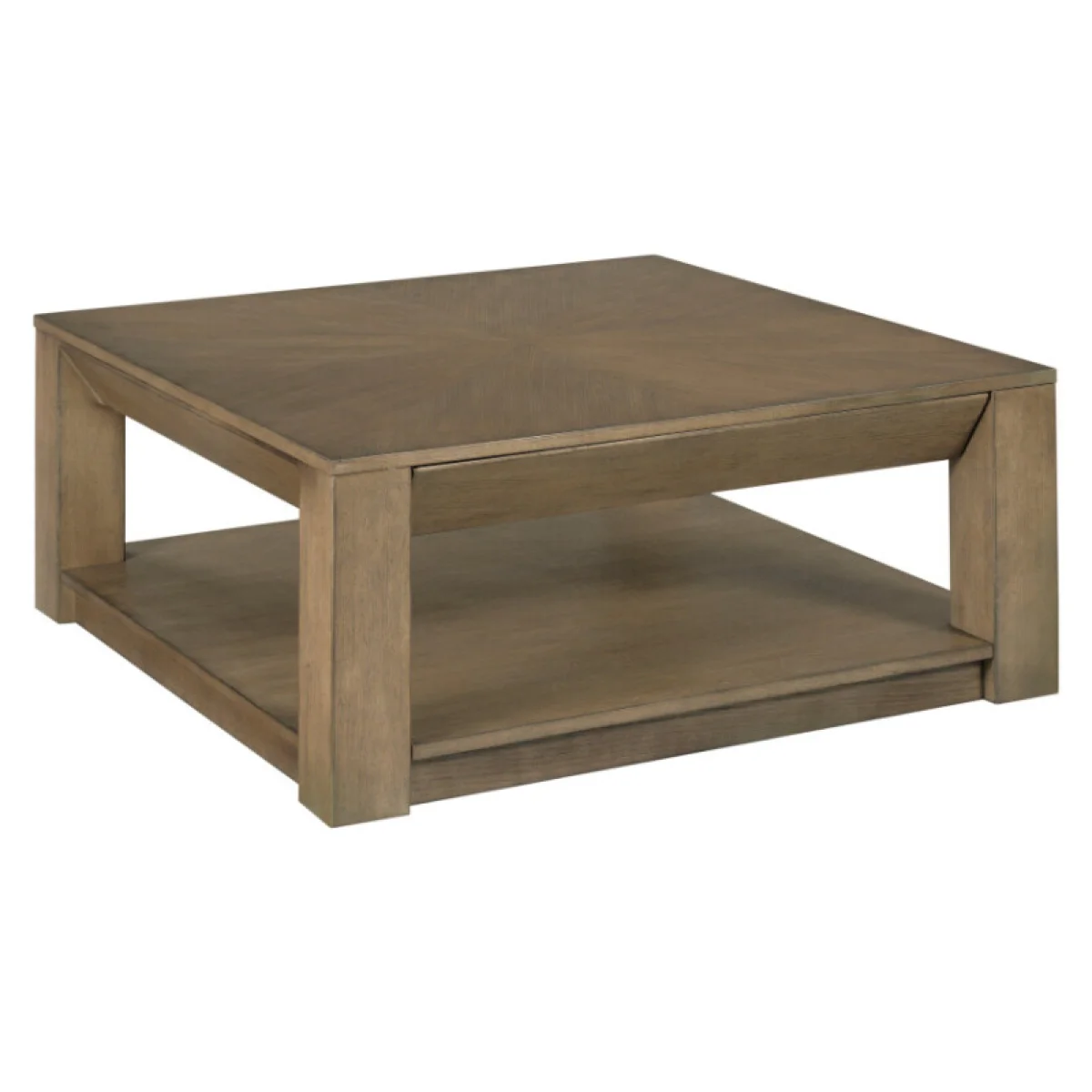 Paulson Square Drawer Coffee Table Cocktail & Coffee Tables Brown 4