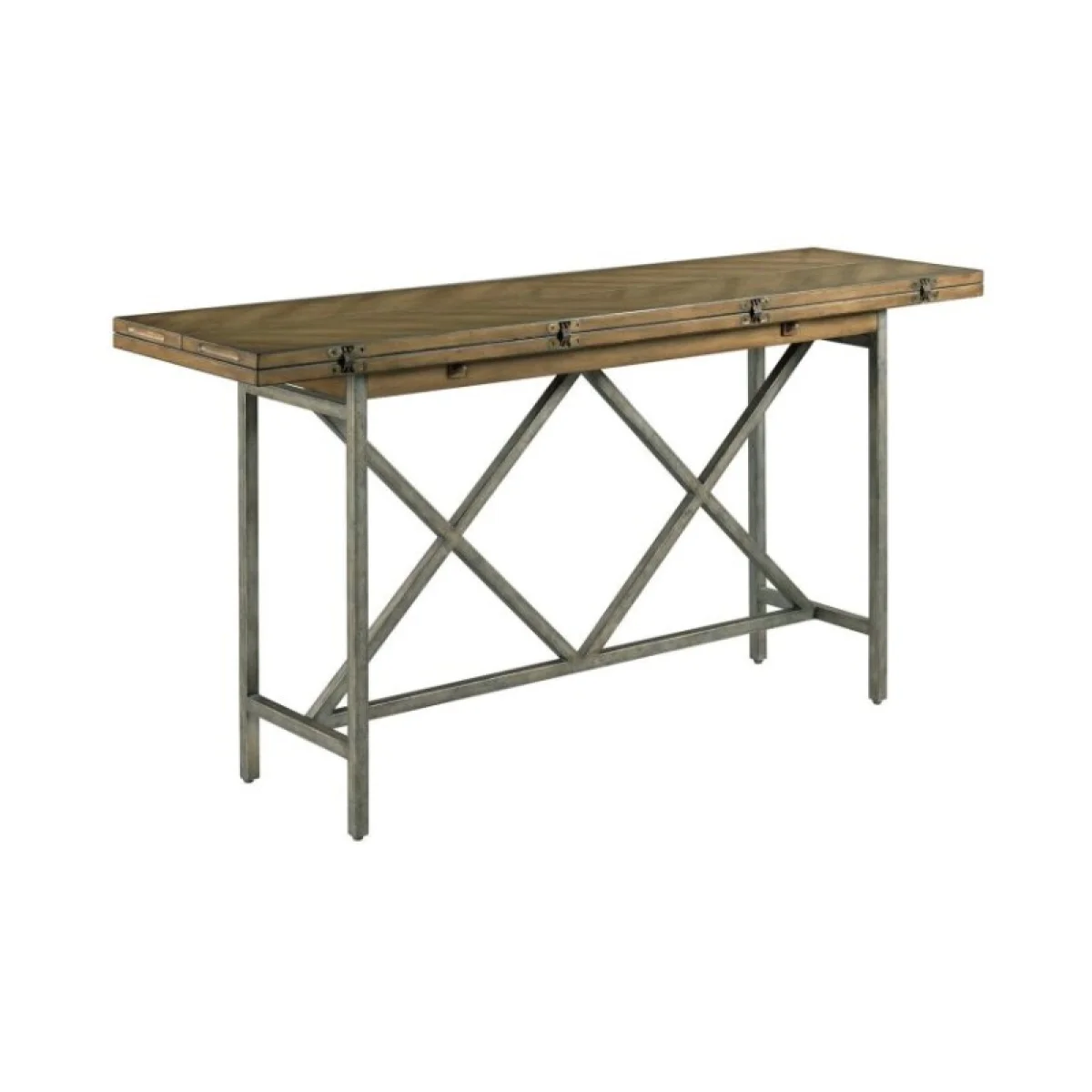 Hidden Treasures Flip Top Console Sofa Tables Gray 4