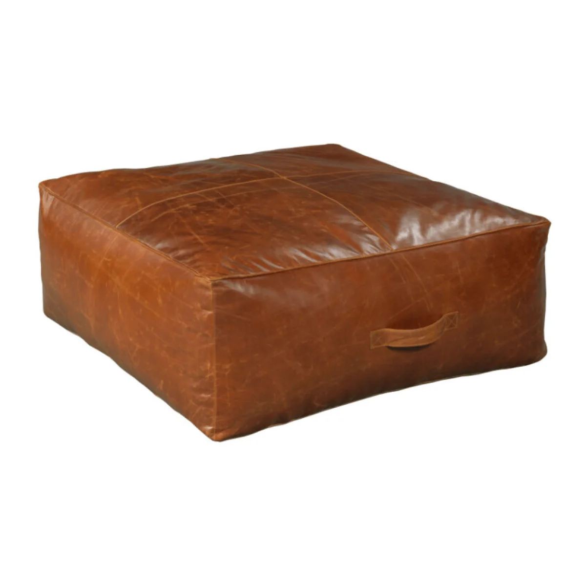 Hidden Treasures Bazaar Large Square Pouf Ottomans & Poufs black 4