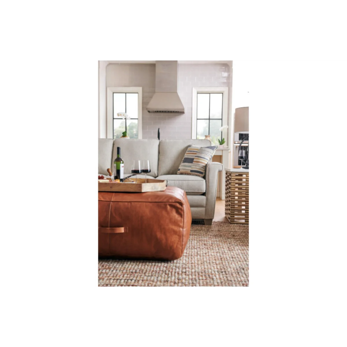 Hidden Treasures Bazaar Large Square Pouf Ottomans & Poufs black 8