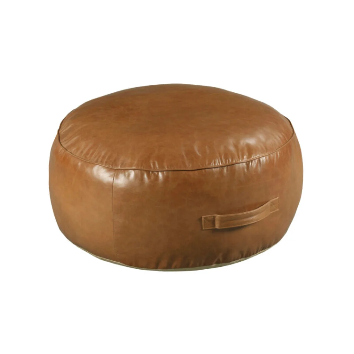 Hidden Treasures Yasmeen Round Pouf Ottomans & Poufs Brown 4