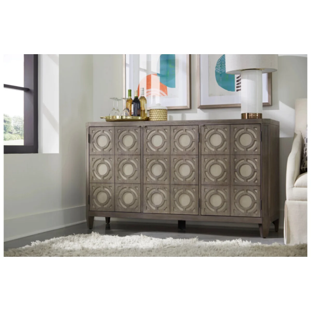 Hidden Treasures Cercle 3 Door Chest Accent Furniture Accent Furniture 6