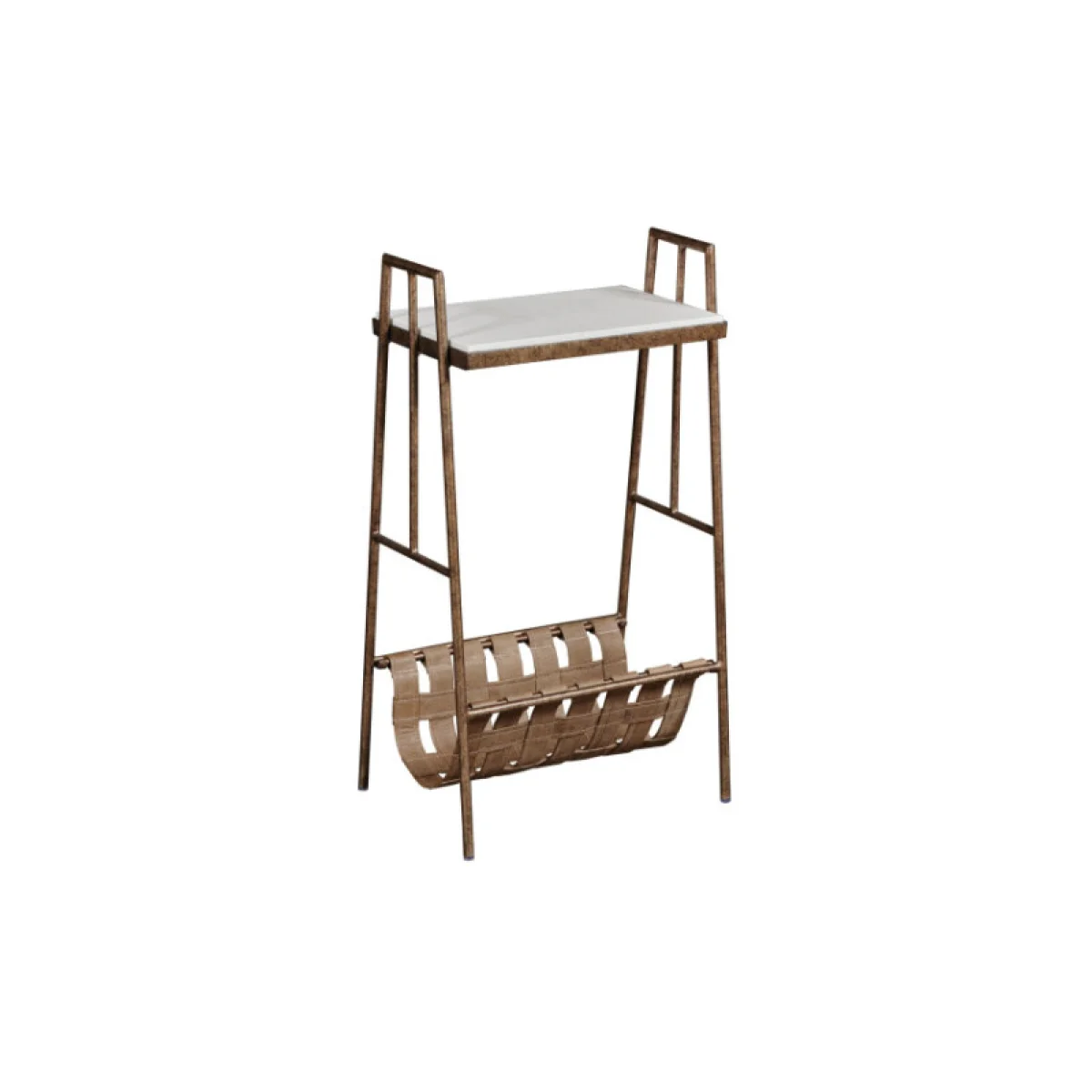 Hidden Treasures Saffiano Magazine Table End tables Brown 4