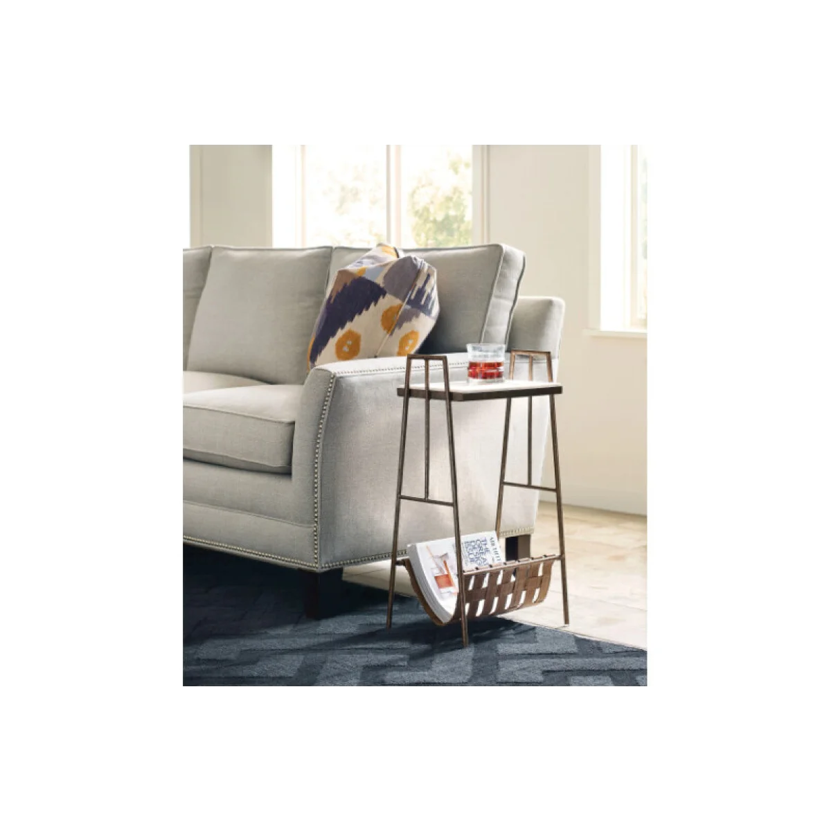 Hidden Treasures Saffiano Magazine Table End tables Brown 6
