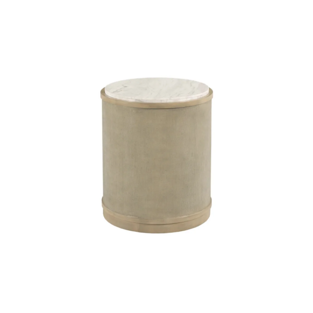 Hidden Treasures Round End Table End tables Cream 4