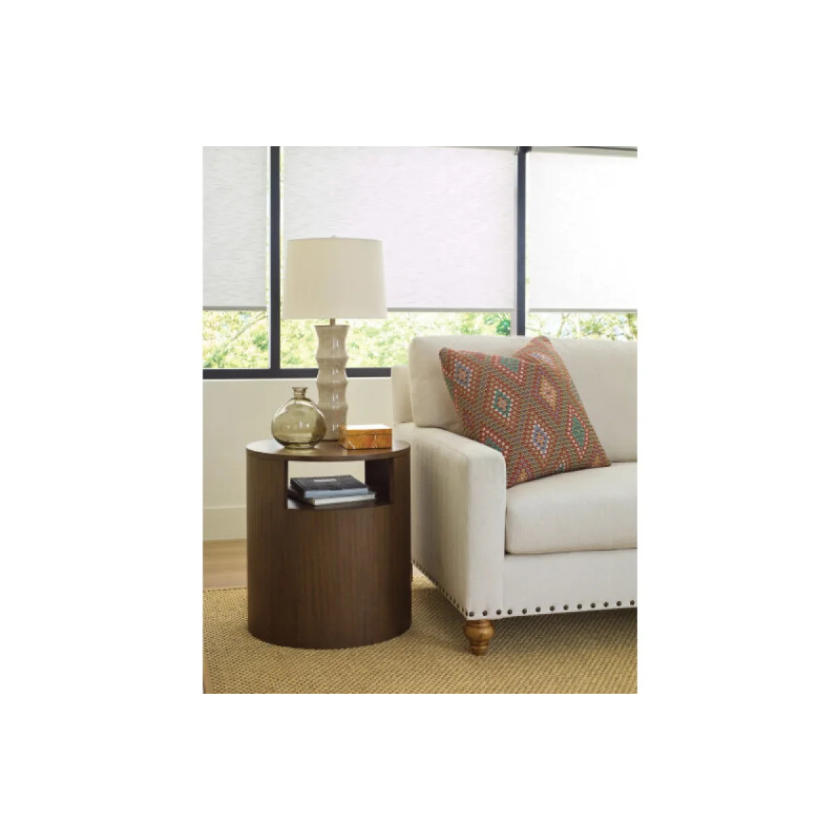 Hidden Treasures Kin Round End Table End tables End Tables 6