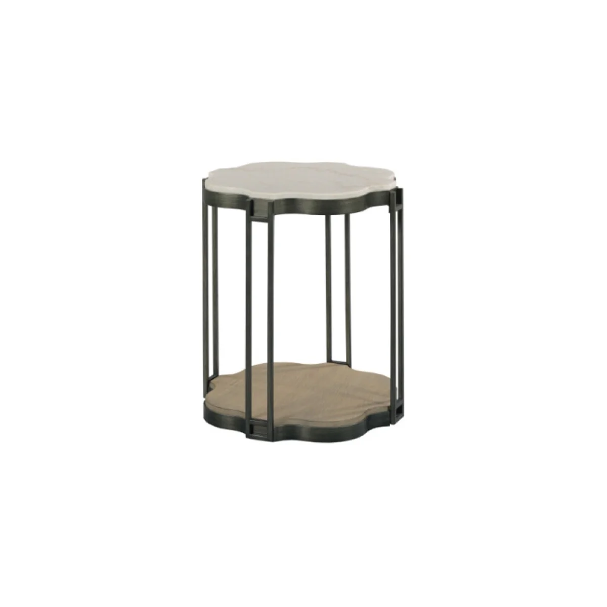 Hidden Treasures Quatrefoil Shaped End Table End tables End Tables 4