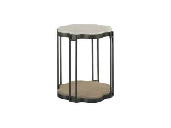 Hidden Treasures Quatrefoil Shaped End Table End tables End Tables
