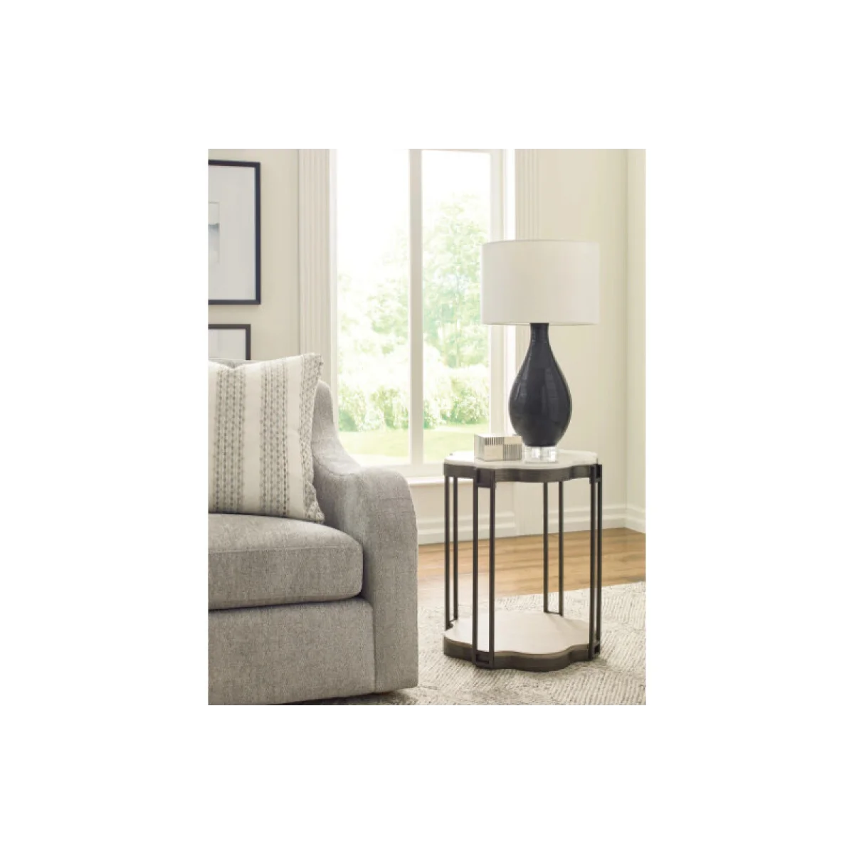 Hidden Treasures Quatrefoil Shaped End Table End tables End Tables 6