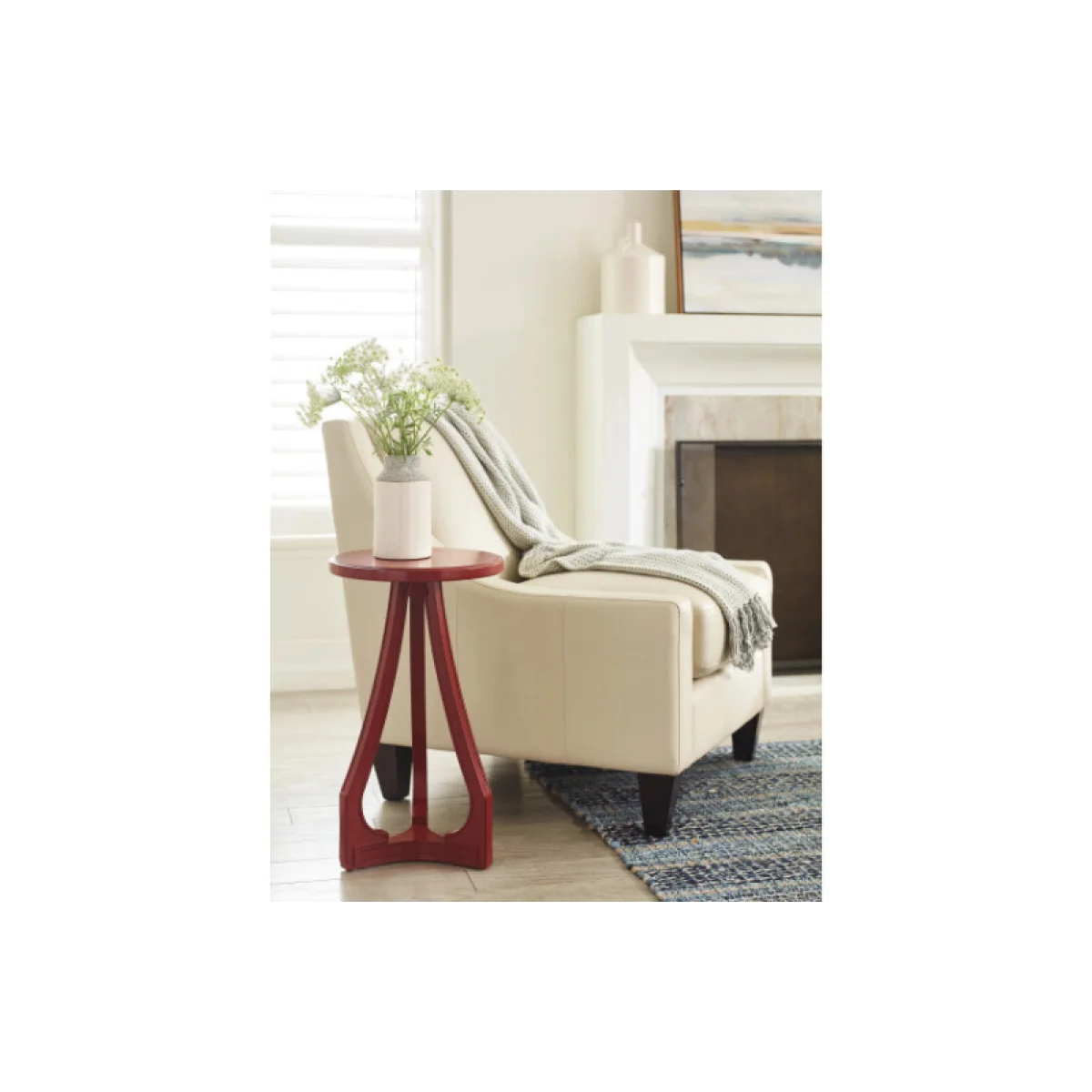 Hidden Treasures Cranberry Accent Table Accent Furniture Accent Furniture 6