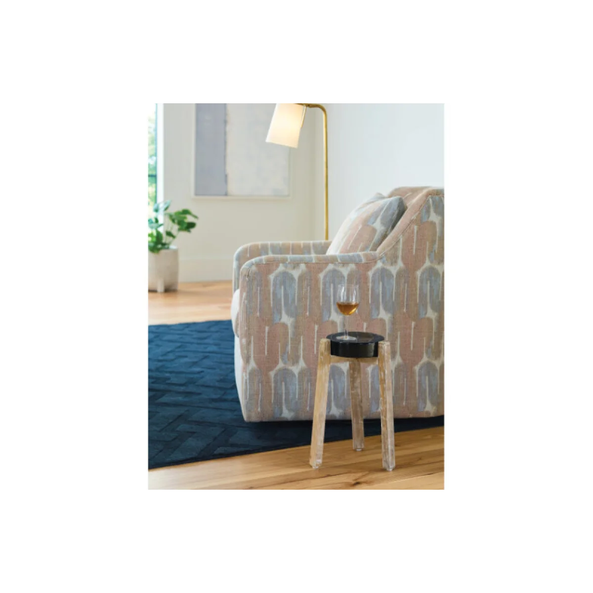 Hidden Treasures Dark Cast Glass Accent Table Accent Furniture Accent Furniture 6