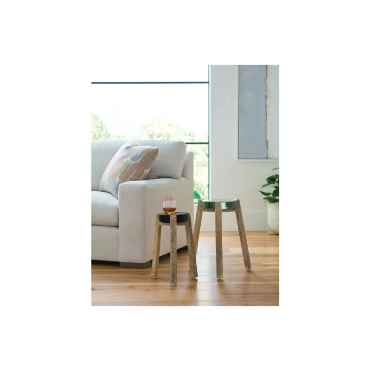 Hidden Treasures Light Cast Glass Accent Table Accent Furniture Accent Furniture 7