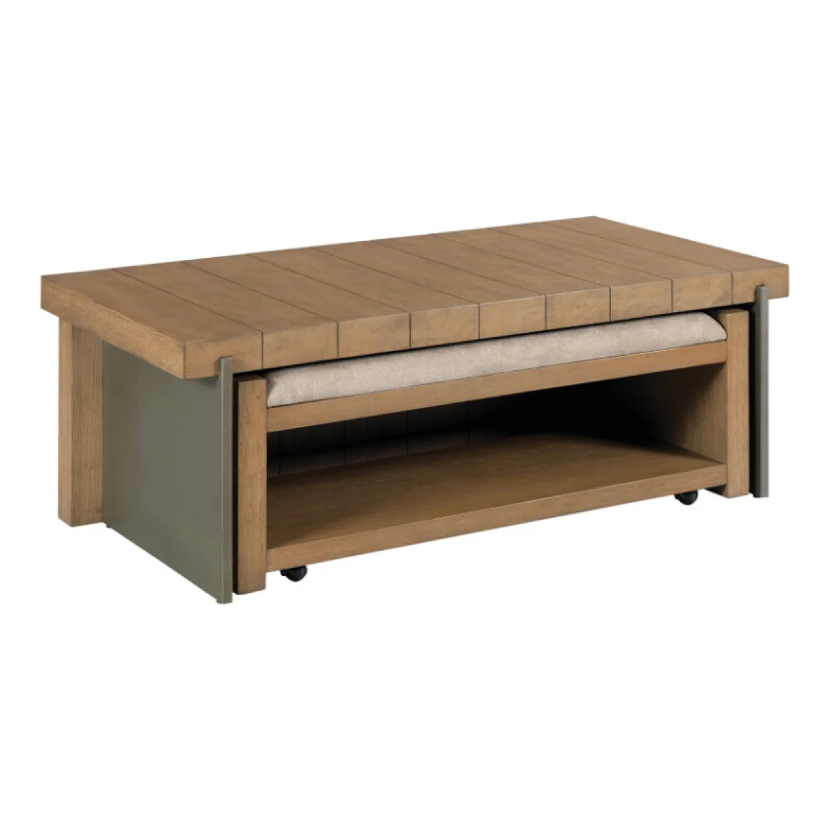 Hidden Treasures Spence Coffee Table And Bench Cocktail & Coffee Tables Brown 4