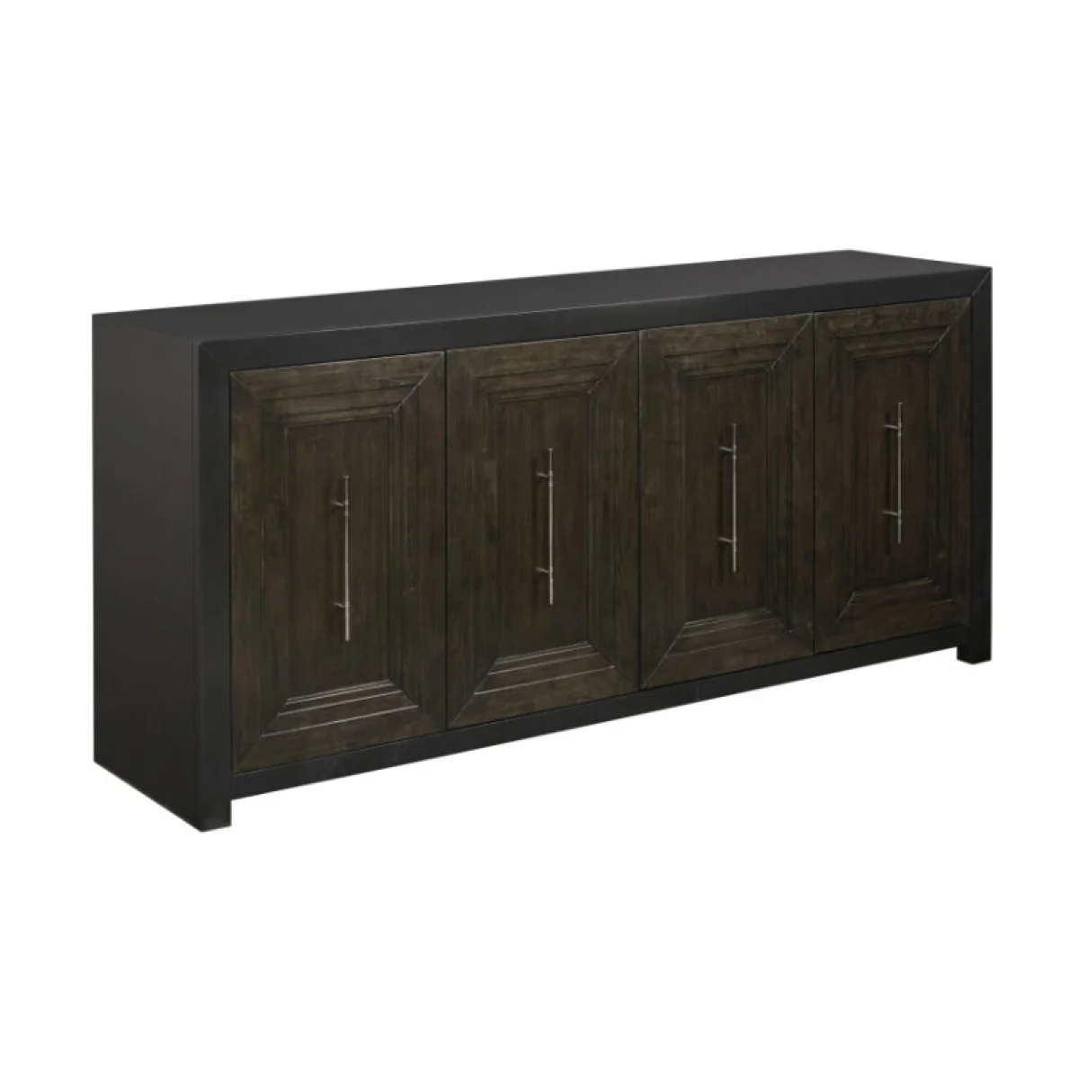 Hidden Treasures Contrast Credenza Entertainment Stands black 4