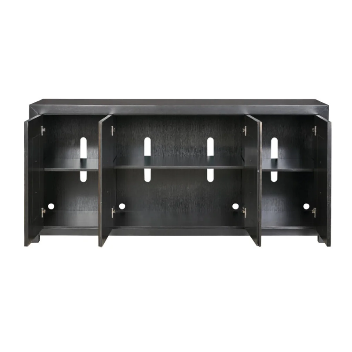 Hidden Treasures Contrast Credenza Entertainment Stands black 7