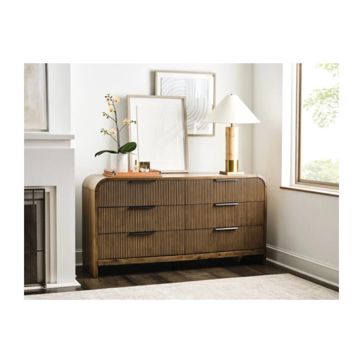 Hidden Treasures Adele Six Drawer Dresser Dressers Brown 6