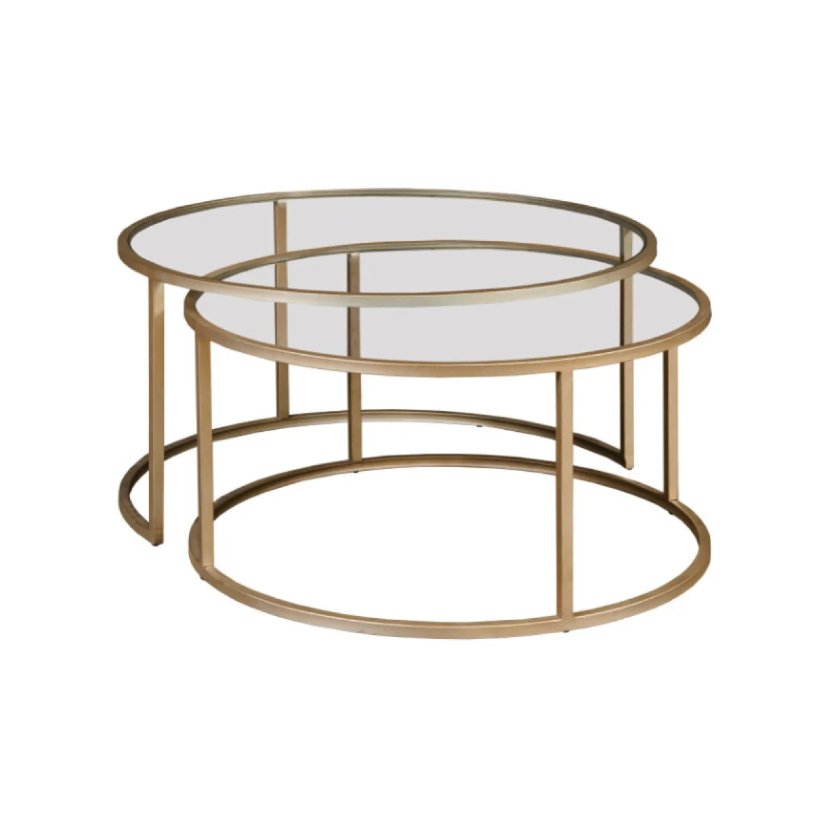 Hidden Treasures Abstract Nesting Coffee Table Set Cocktail & Coffee Tables black 4