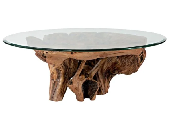 Hidden Treasures Root Ball Cocktail Table Cocktail & Coffee Tables Brown