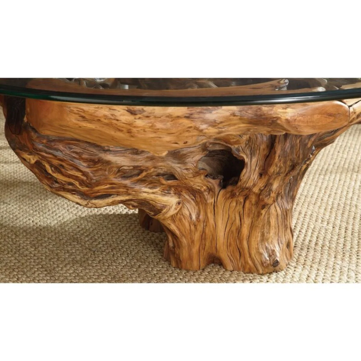 Hidden Treasures Root Ball Cocktail Table Cocktail & Coffee Tables Brown 8