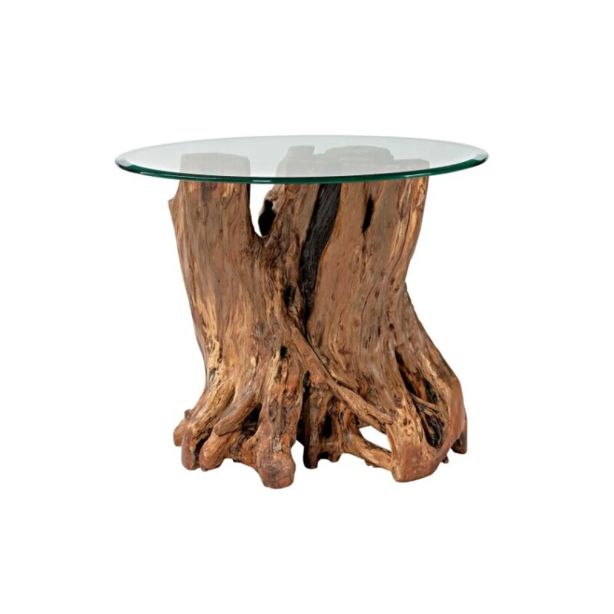 Hidden Treasures Root Ball End Table End tables Brown 4