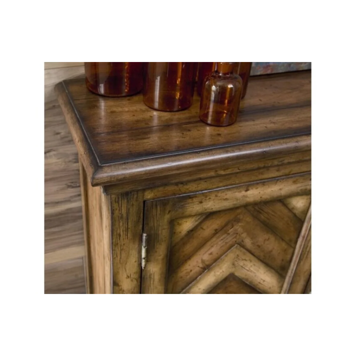 Hidden Treasures Chevron Cabinet Accent Furniture Accent Furniture 7
