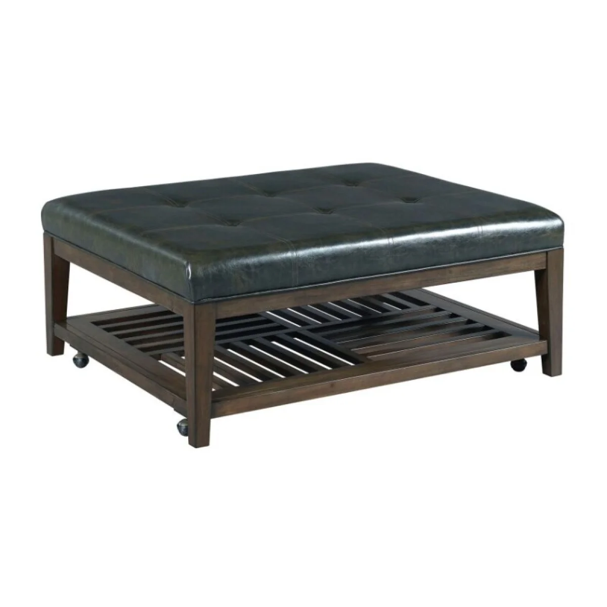 Hidden Treasures Rectangular Cocktail Ottoman Cocktail & Coffee Tables Brown 4